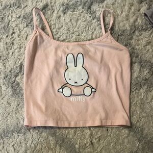 Miffy Pink Spaghetti Strap Camisole Tank